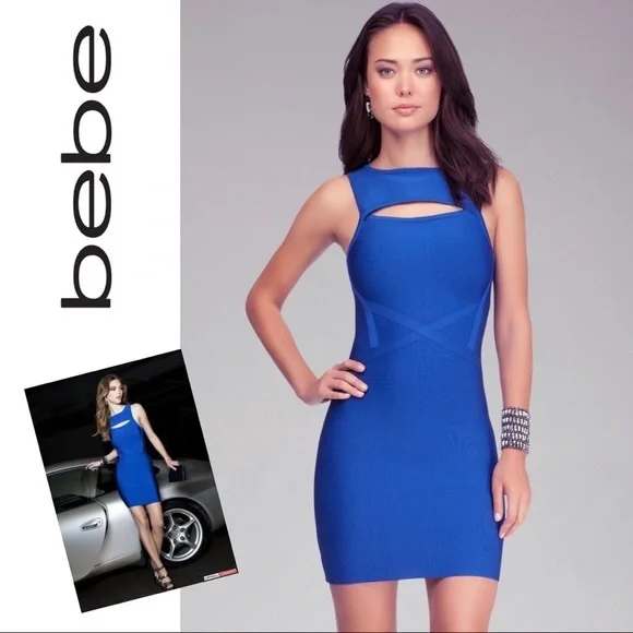 bebe | Dresses | Bebe Royal Blue Bandagebodycon Dress W Cutout | Poshmark bebe | Dresses | Bebe Royal Blue Bandagebodycon Dress W Cutout | Poshmark